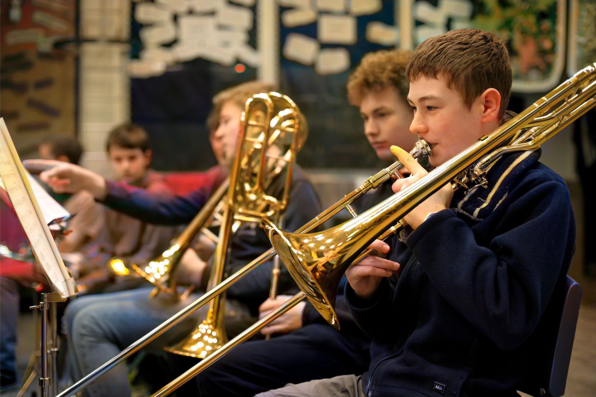 TAYM trombone players